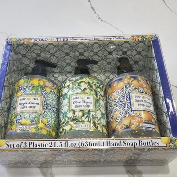 Set of 3 not open Hand Soaps Soap Tiles - Picture 1 of 1